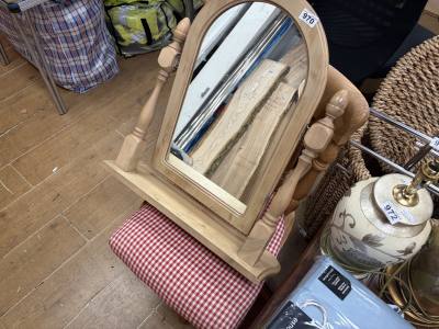PINE CHAIR + MIRROR