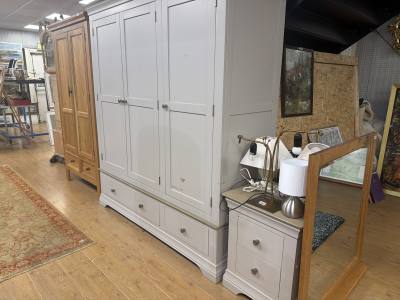 PAINTED WARDROBE + BEDSIDE