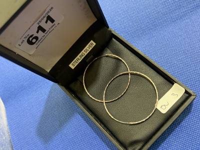 SILVER HOOP EARRINGS