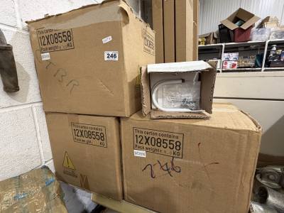 3 X BOXES OF TIE BACKS