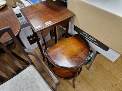 MAHOGANY POT STAND + OTHER