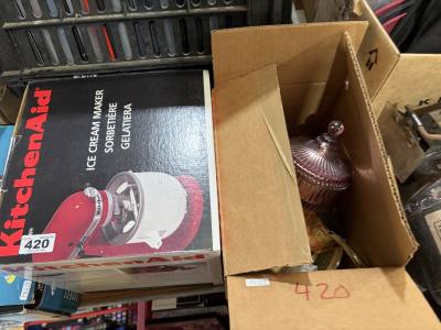  KITCHENAID ICE CREAM MAKER + BOX LOT