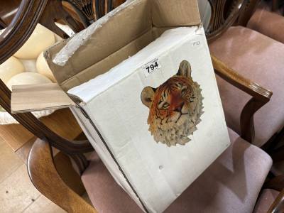 TIGERS HEAD WALL PLAQUE 