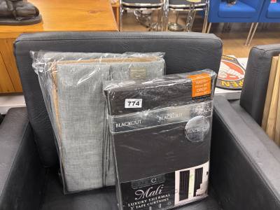 2 X BAGS OF NEW CURTAINS