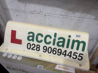 LEARNER DRIVING SIGN 