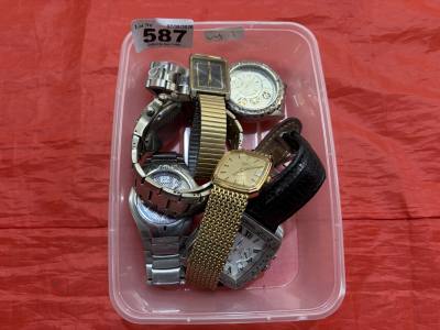 BOX OF WATCHES