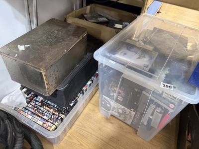 5 X BOXES OF DVDS ETC