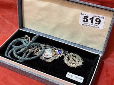 SILVER MASONIC JEWEL