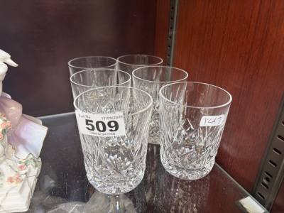 6 X WATERFORD GLASSES