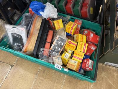 BOX OF CAR PARTS