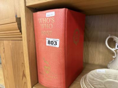 1957 WHOS WHO BOOK