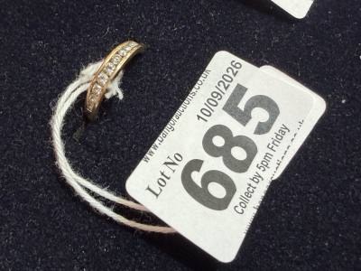 9CT CZ RING (SIZE L)