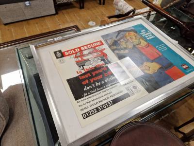 R.U.C CRIME PREVENTION  POSTERS (FRAMED)
