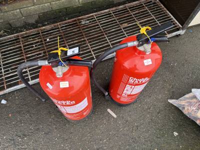 2 X FIRE EXTINGUISHERS 