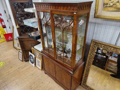 MAHOGANY DISPLAY CABINET