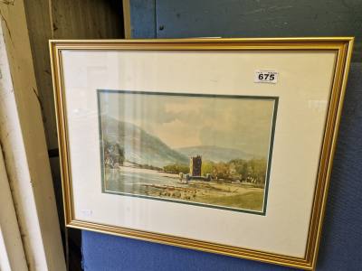 UNSIGNED WATERCOLOUR
