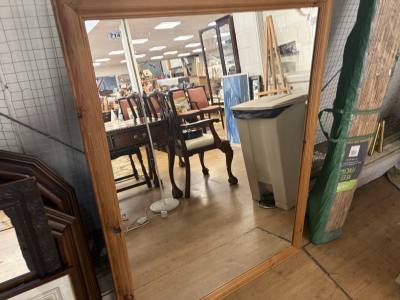 PINE OVERMANTLE MIRROR