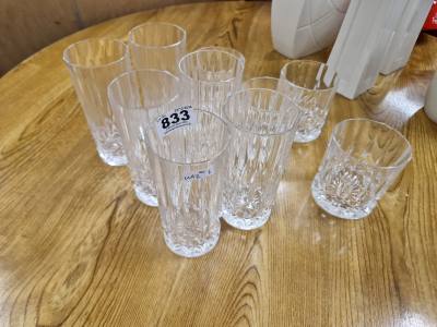 LOT OF CRYSTAL GLASSES