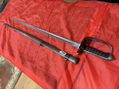 1827 PATTERN PIPE BACK RIFLE OFFICERS SWORD 