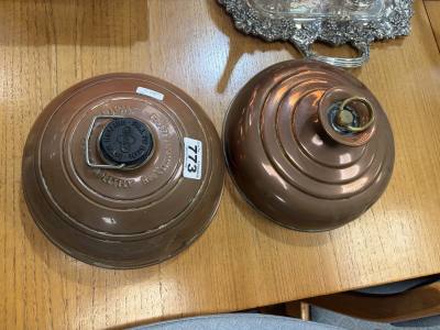 2 X COPPER BED WARMERS