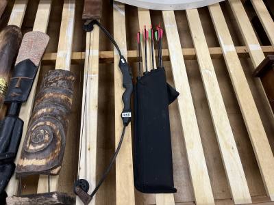 BOW AND ARROWS IN BAG 