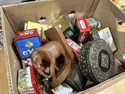 BOX OF TINS