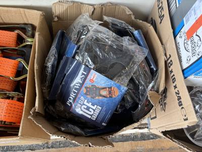 BOX OF ICE SCRAPERS