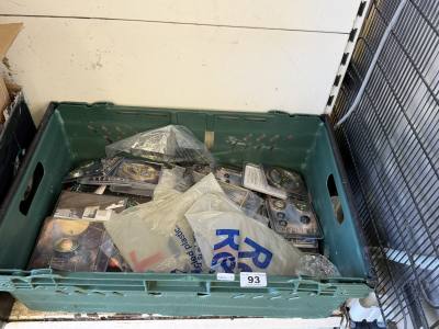 BOX OF CLOCK PARTS