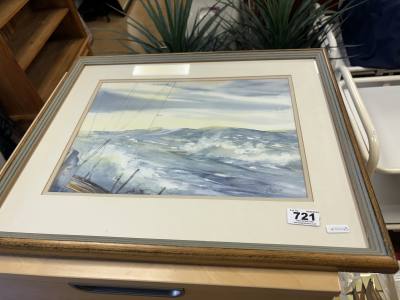 SIGNED WATERCOLOUR J KINGHAN