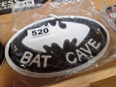 BATCAVE SIGN