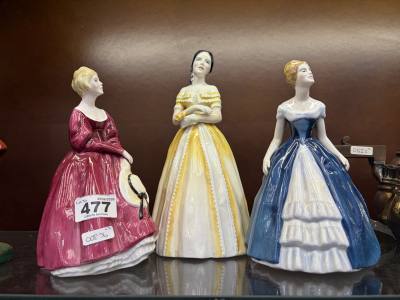 3 X WELSH CREST FIGURES