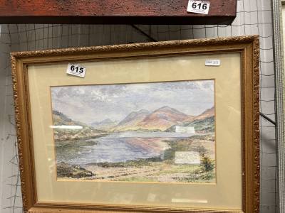 GLORIA YOUNG WATERCOLOUR "LOUCH CRERAN"