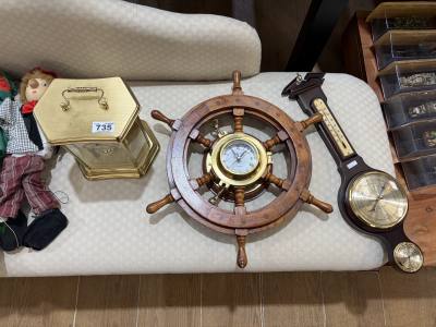 BAROMETER + SHIP CLOCK + MANUAL CLOCK