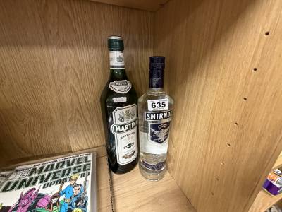 BOTTLE OF SMIRNOFF + MARTINI