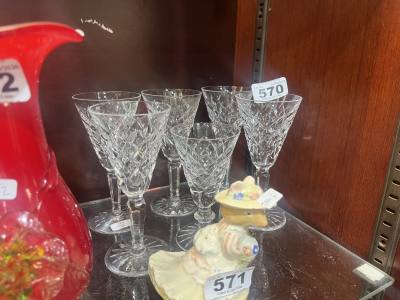 6 X WATERFORD FLUTES