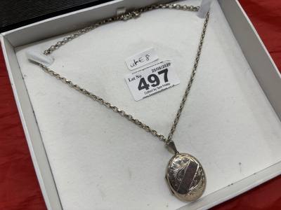 SILVER CHAIN + LOCKET
