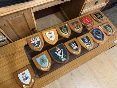 LOT OF ROYAL IRISH + ARMY PLAQUES