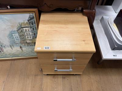 LIGHT WOOD STORAGE CABINET
