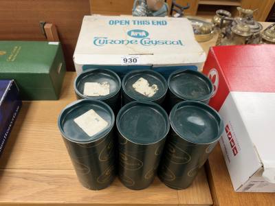 TYRONE CRYSTAL GLASSES IN BOXES
