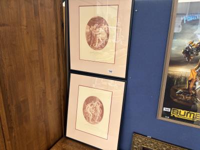 PAIR OF PRINTS
