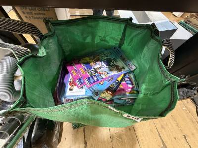 BAG OF FOOTBALL STICKER BOOKS