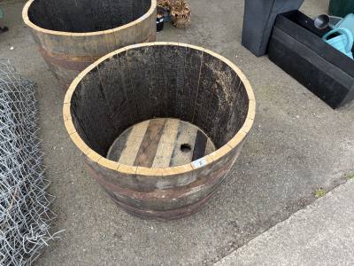 HALF BARREL PLANTER