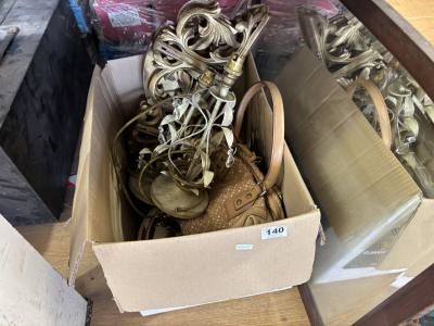 BOX LOT, FOSSIL BAG + MIRROR