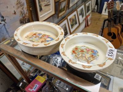 2 X BUNNYKINS DISHES