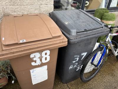 2 X WHEELIE BINS