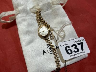 9CT LADIES WATCH