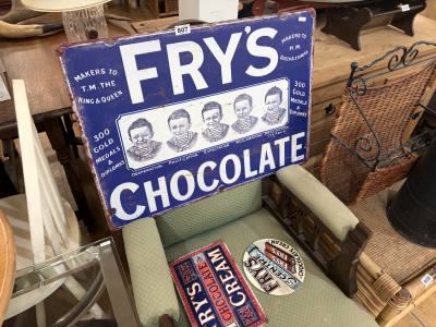 LOT OF TIN ADVERTISING SIGNS
