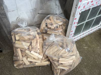 3 X BAGS OF WOOD BLOCKS