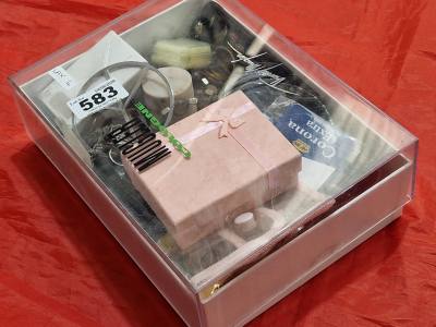 BOX OF DRESS JEWELLERY