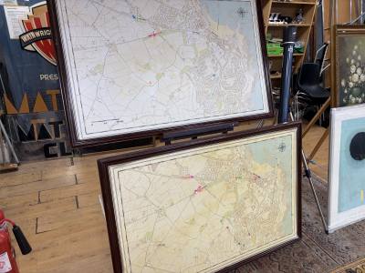 2 X POLICE MAPS FROM HOPE STREET SET